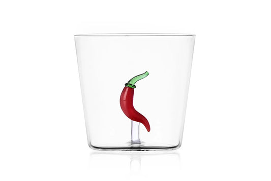 Vegetables glass - chilli pepper by Alessandra Baldereschi