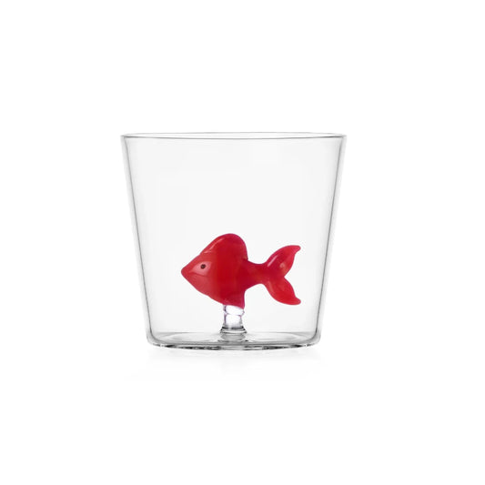 Bicchiere Animal farm - Pesce Rosso