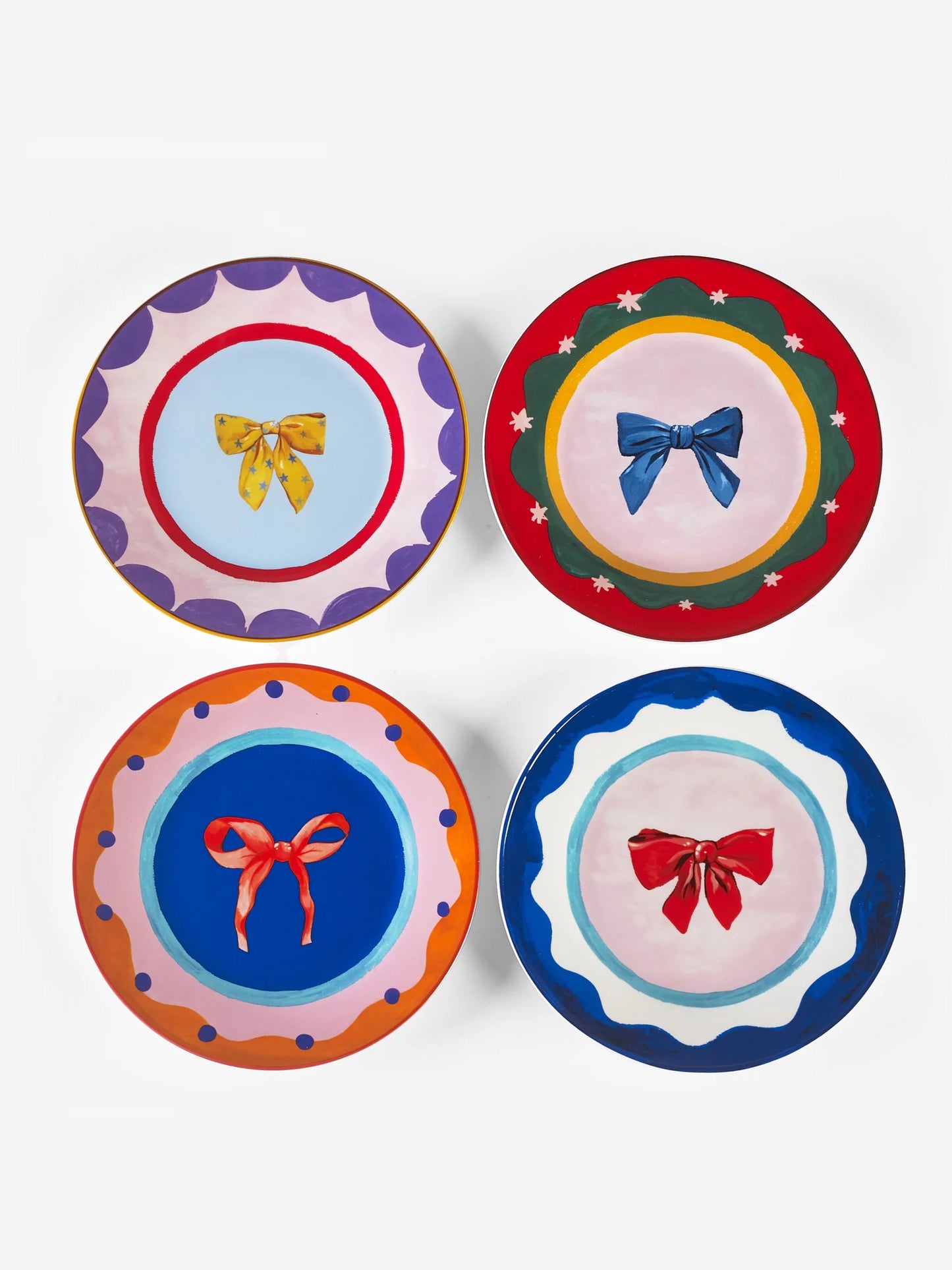 Set 4 piatti da dolce - Bow Cake Plates
