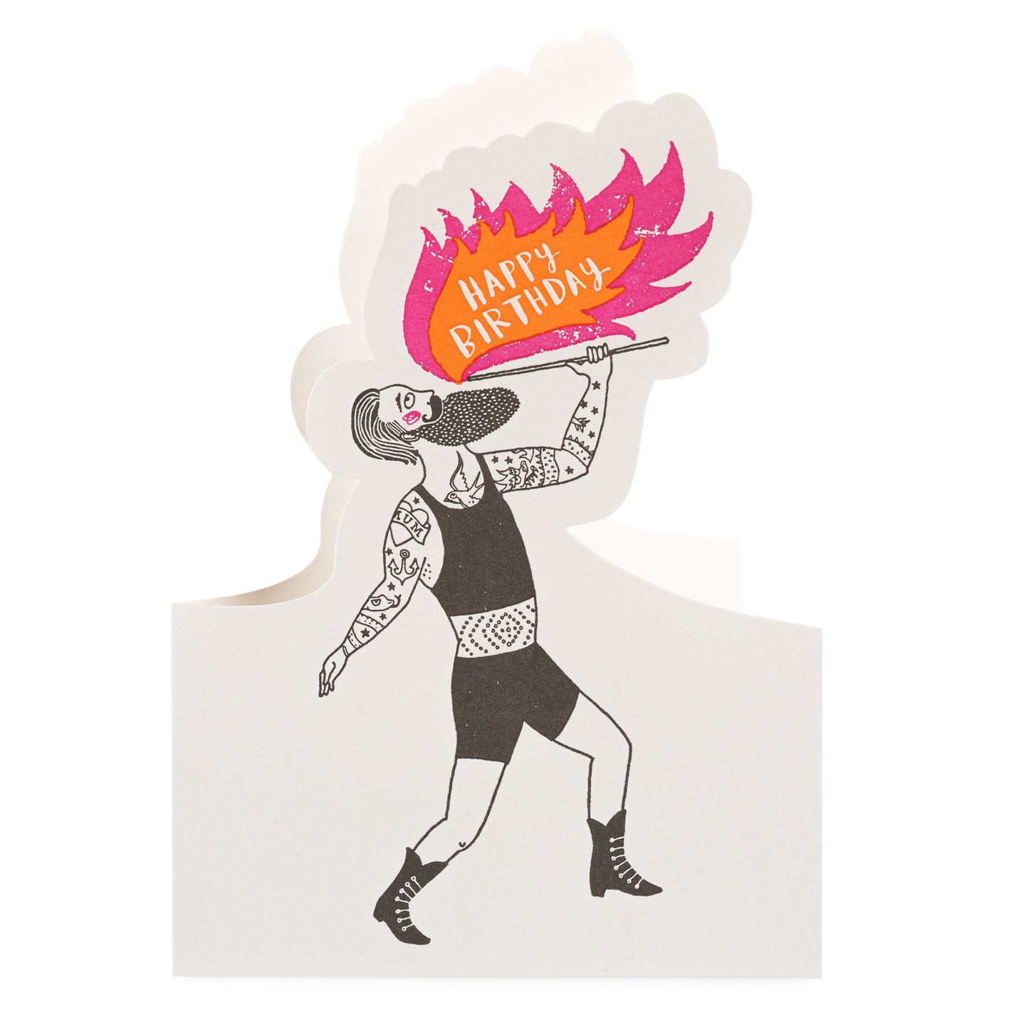 Greeting card -Happy Birthday Fire Breather 