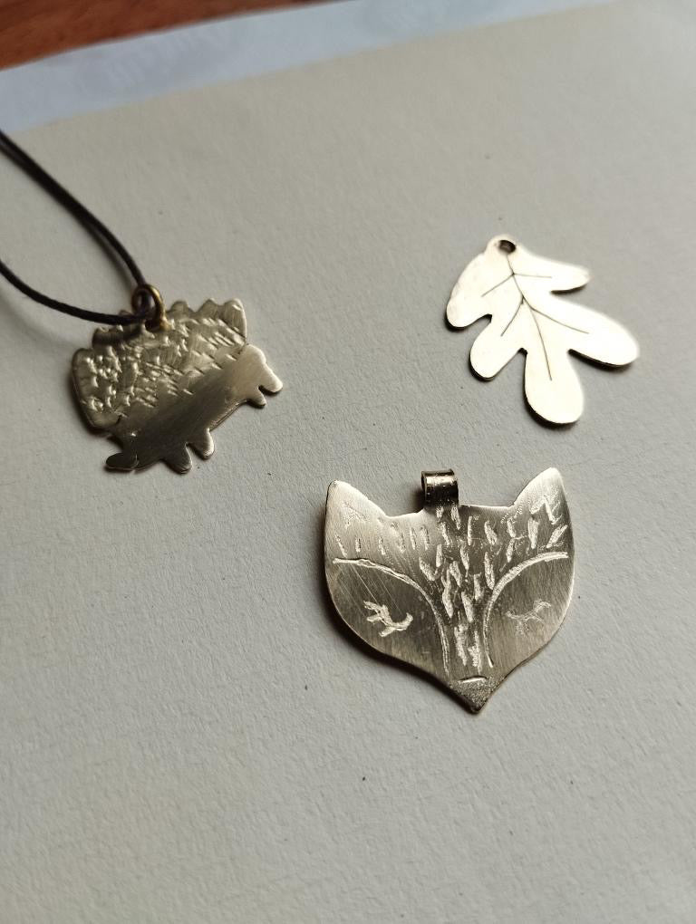 CIONDOLO IN OTTONE - tecnica base di lavorazione lamina