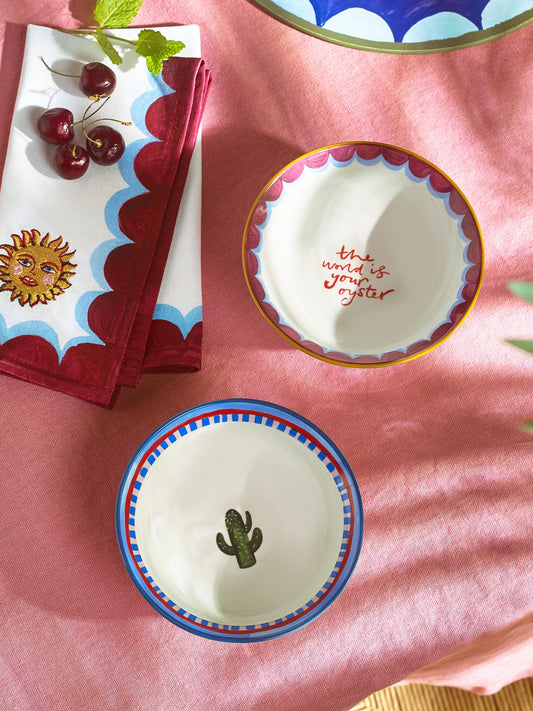 Set 2 ciotole Electric Coast - Cactus e Ostrica