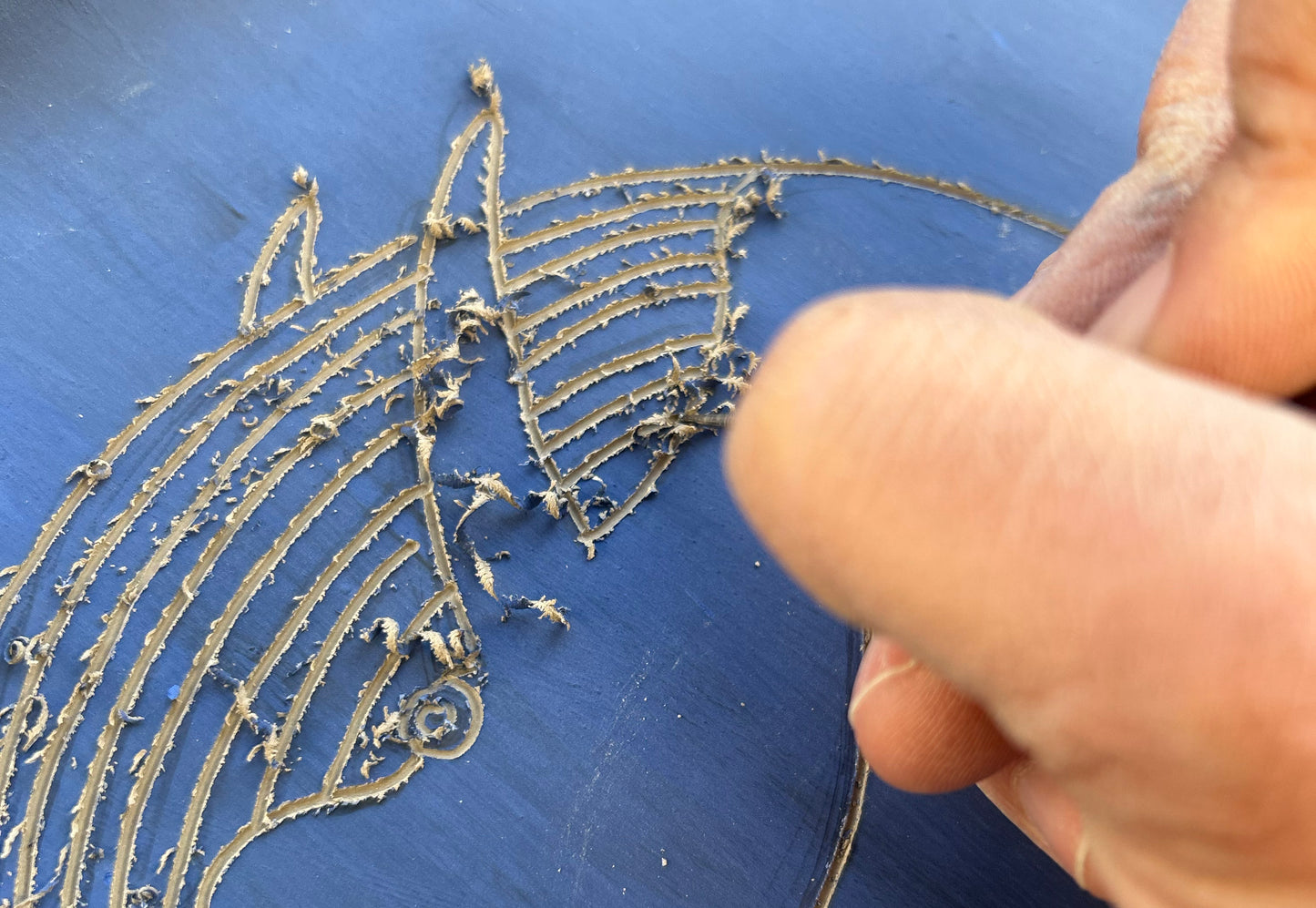 TECNICA CERAMICA - il piatto sgraffiato