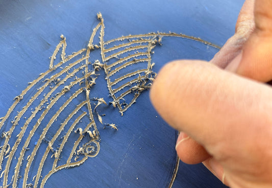 TECNICA CERAMICA - il piatto sgraffiato