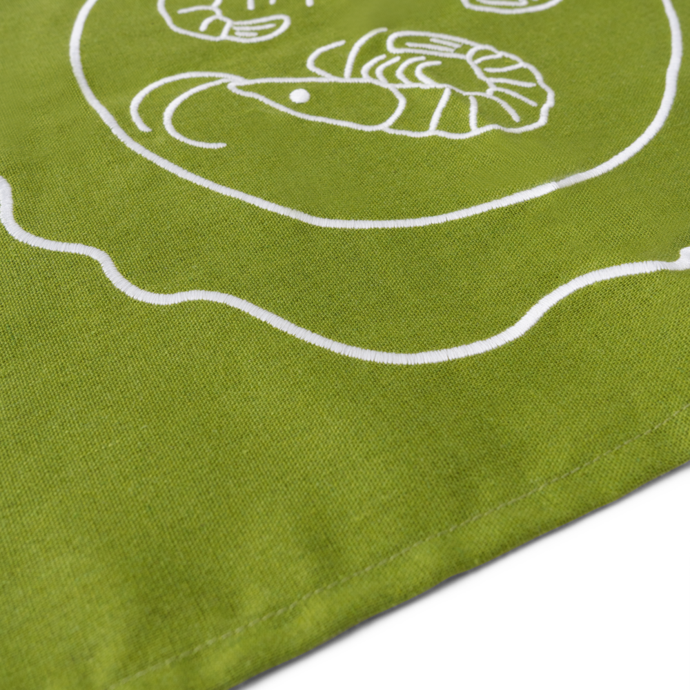 Set 2 Tovagliette in stoffa Verdi - "Bistrot" con Gamberi Diet Starts Tomorrow