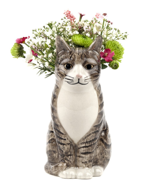 Vaso da fiori Gatto - Grigio