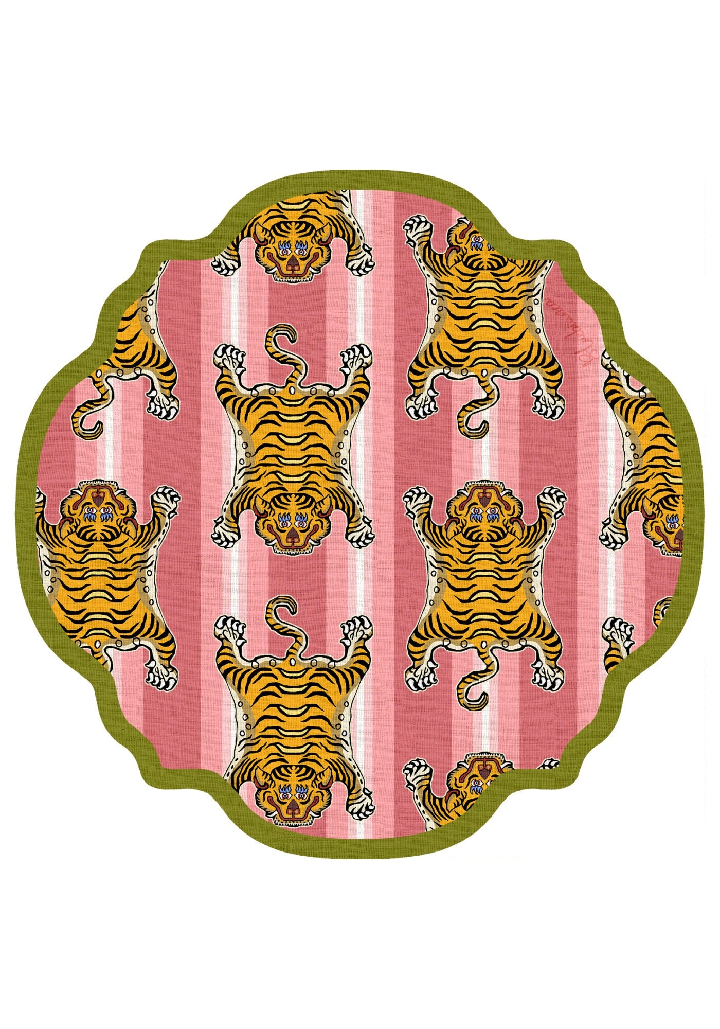 Round Breakfast Placemat - Tigrotto