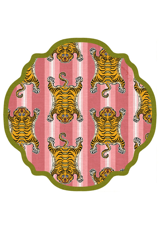 Tovaglietta da Colazione Tonde - Nepal Pop Cipria