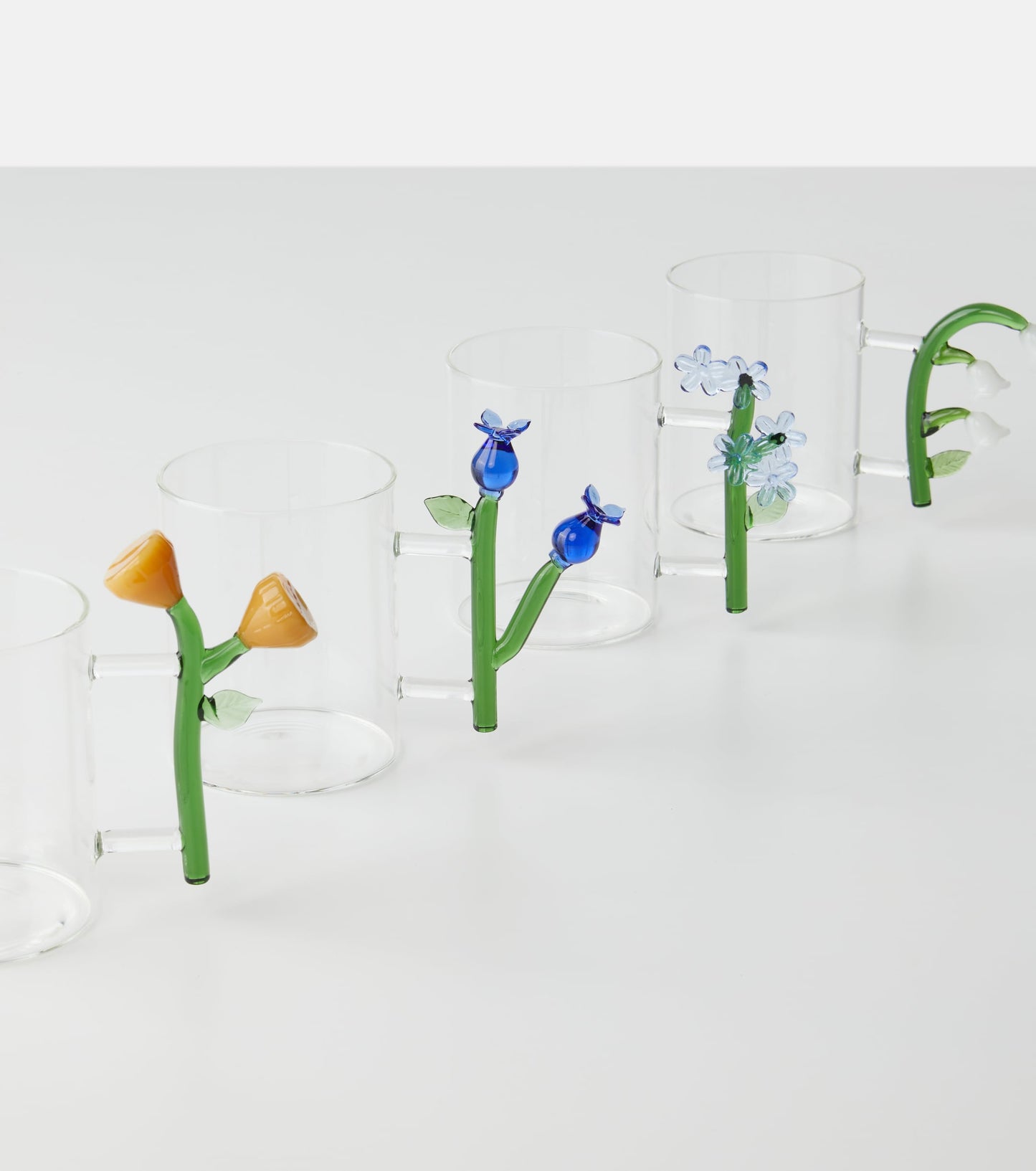 Tazza Botanica - white flower mug by Alessandra Baldereschi