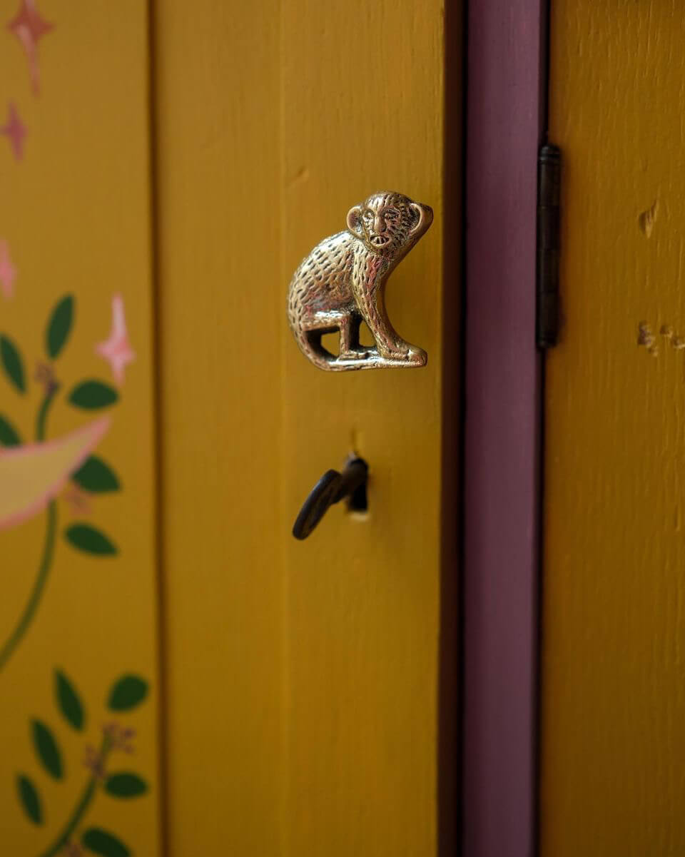 Pomello ottone Scimmia