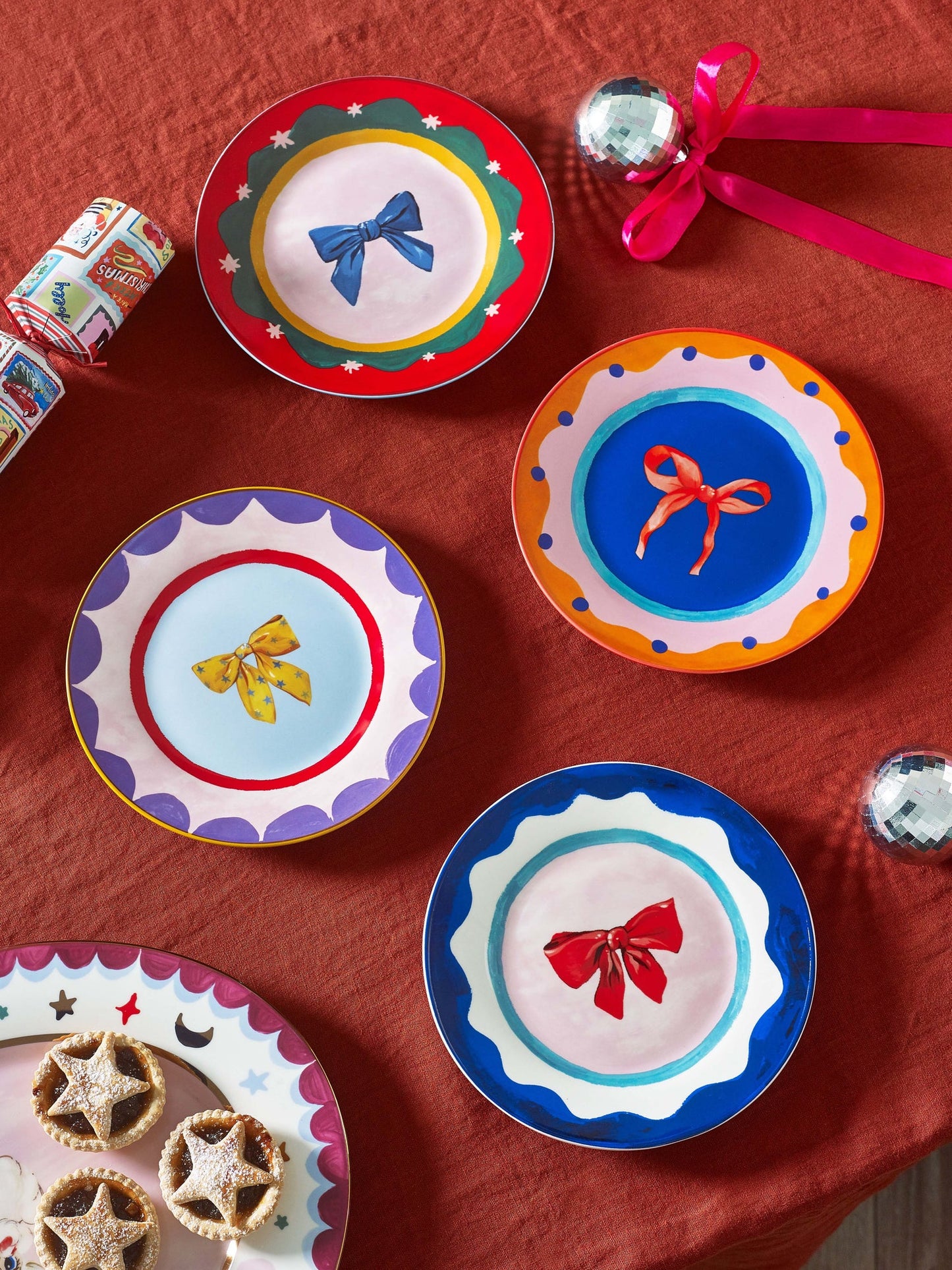 Set 4 piatti da dolce - Bow Cake Plates