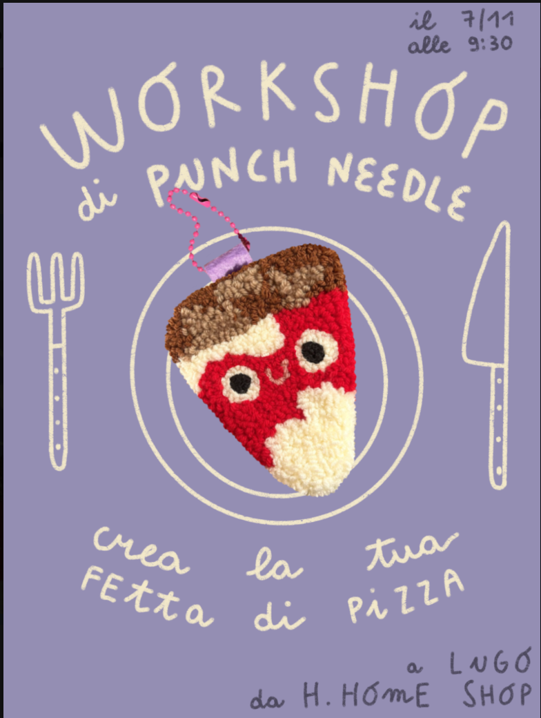PUNCH NEEDLE - pizza 🍕