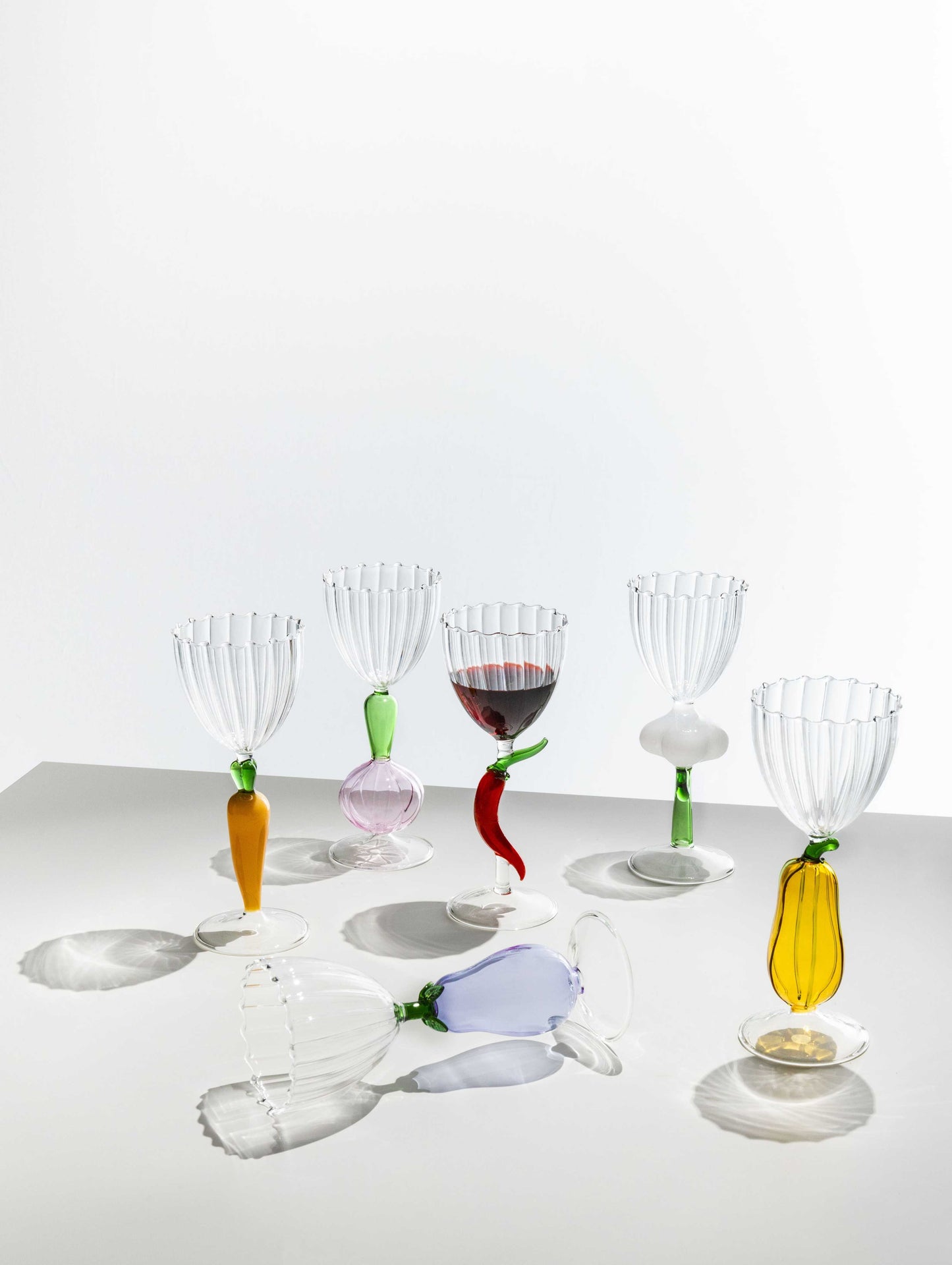 Botanical Goblet - Lilac flower champagne cup by Alessandra Baldereschi