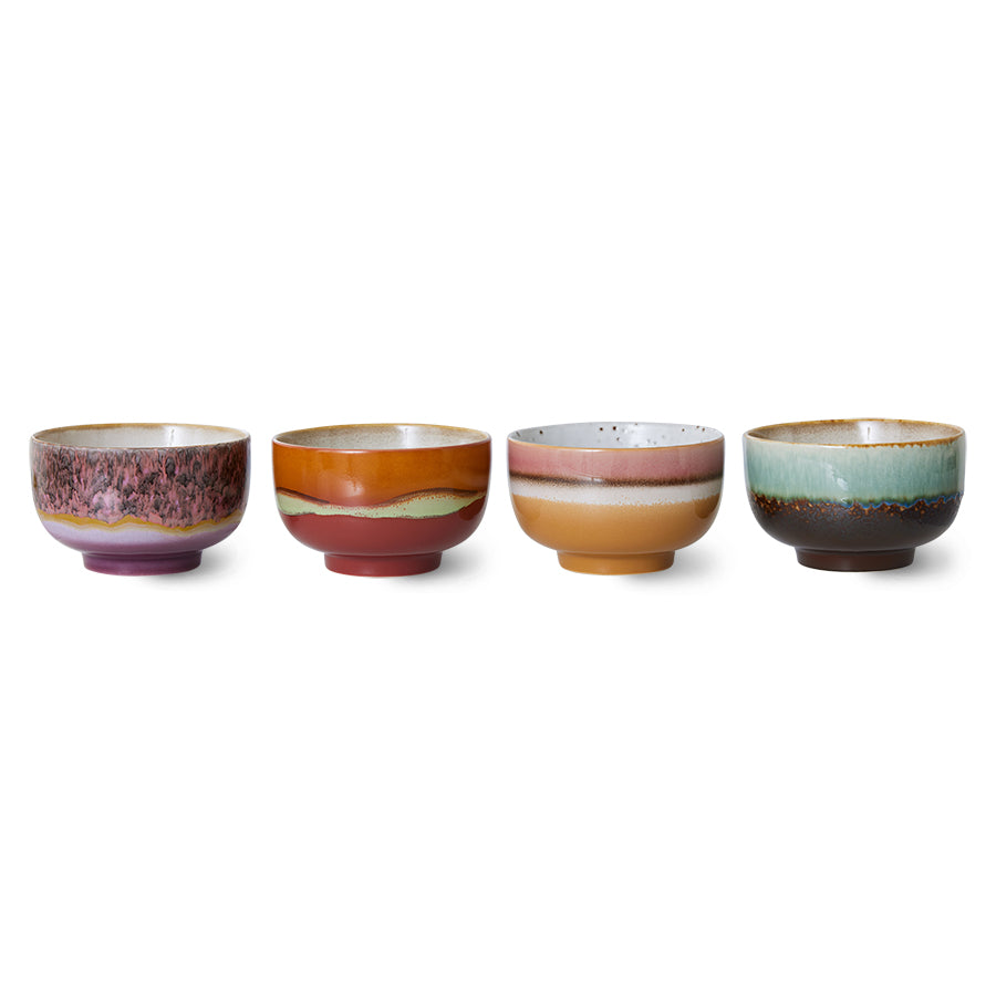 Set 4 Ciotole Noodles Bowls 70s ceramics - geyser