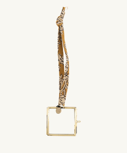 Square Hanging Frame - Dark Yellow