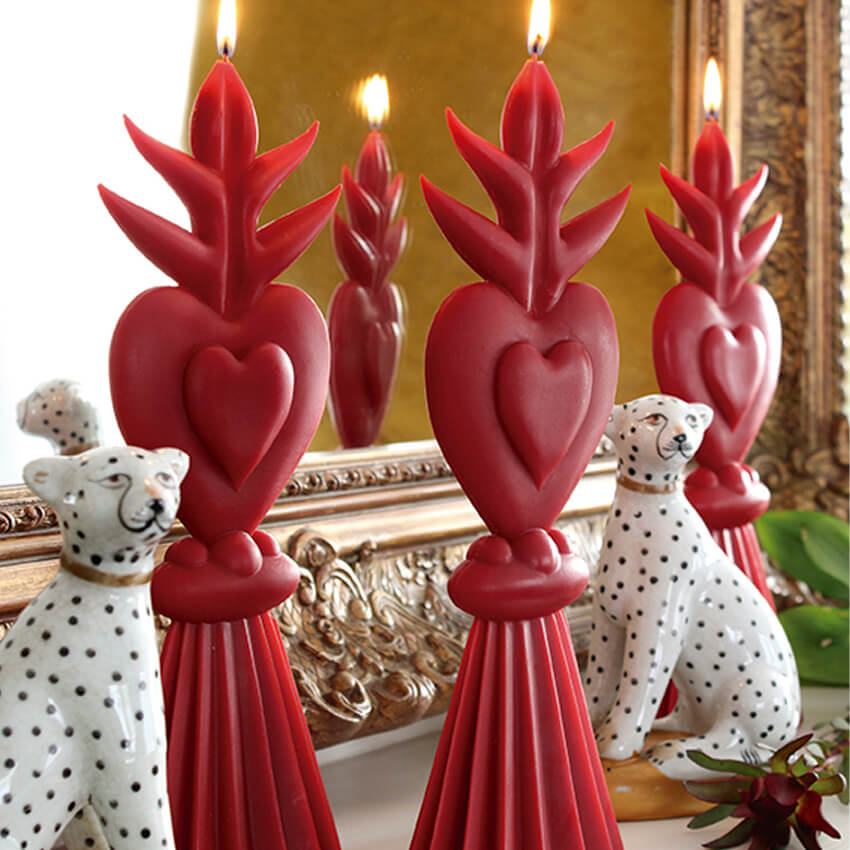 Candela Artistica - Cuore Sacro