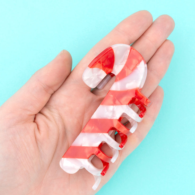 Molletta per i capelli - Candy Cane Hair Claw