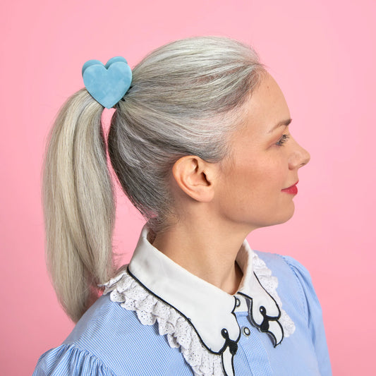 Molletta per i capelli - Cuore Azzurro