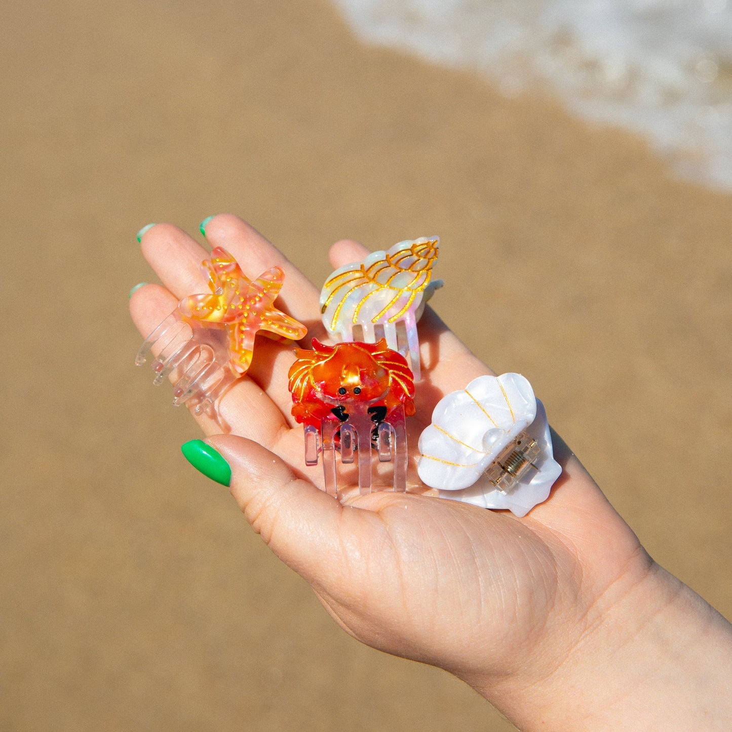 Mini molletta per i capelli - Stella Marina