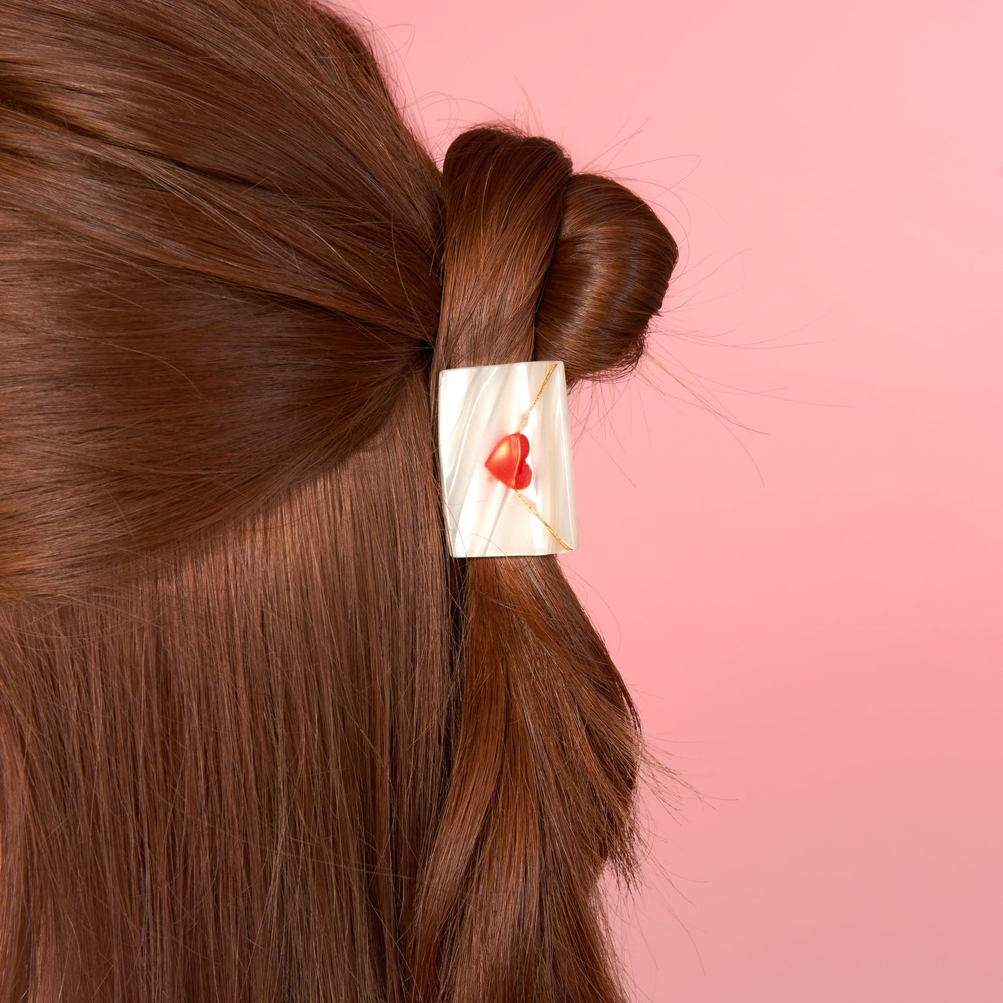 Mini ciappetto per capelli - Letterina d'amore