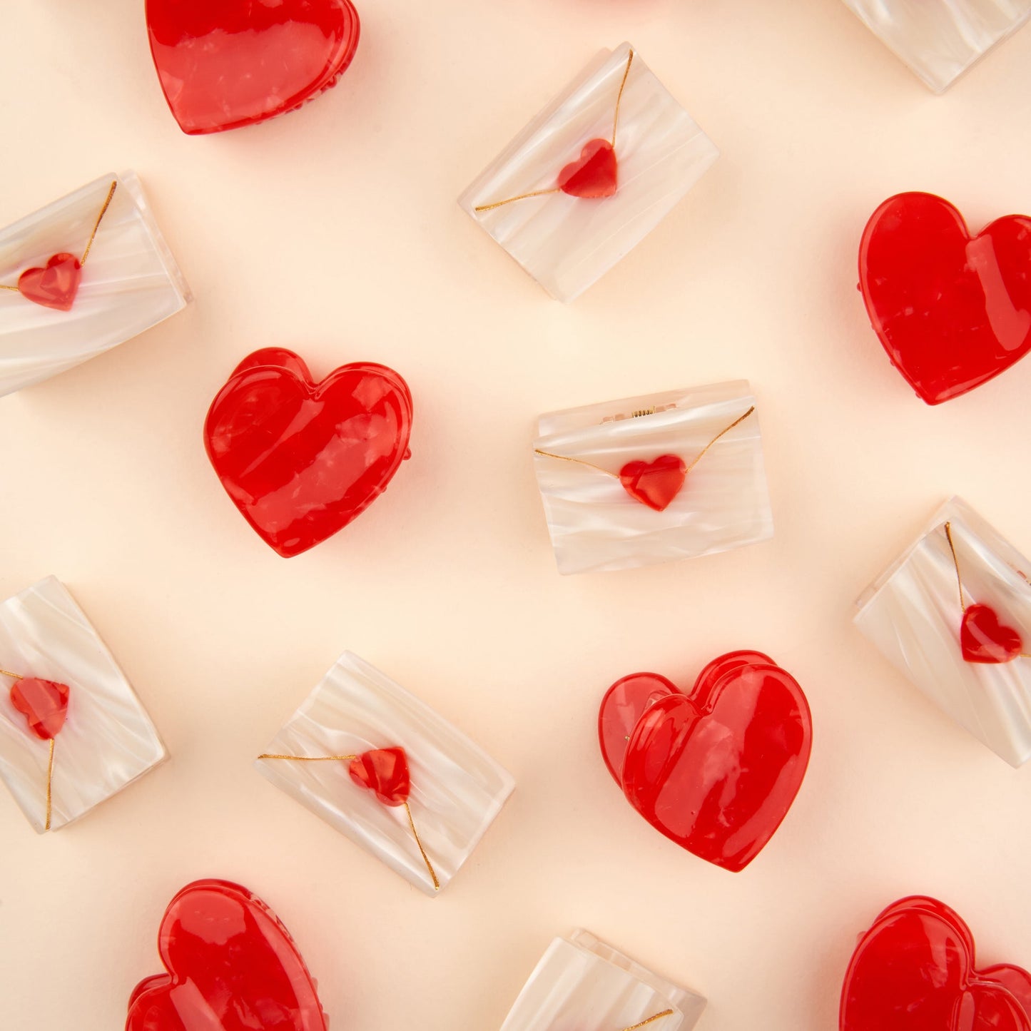 Mini ciappetto per capelli - Letterina d'amore