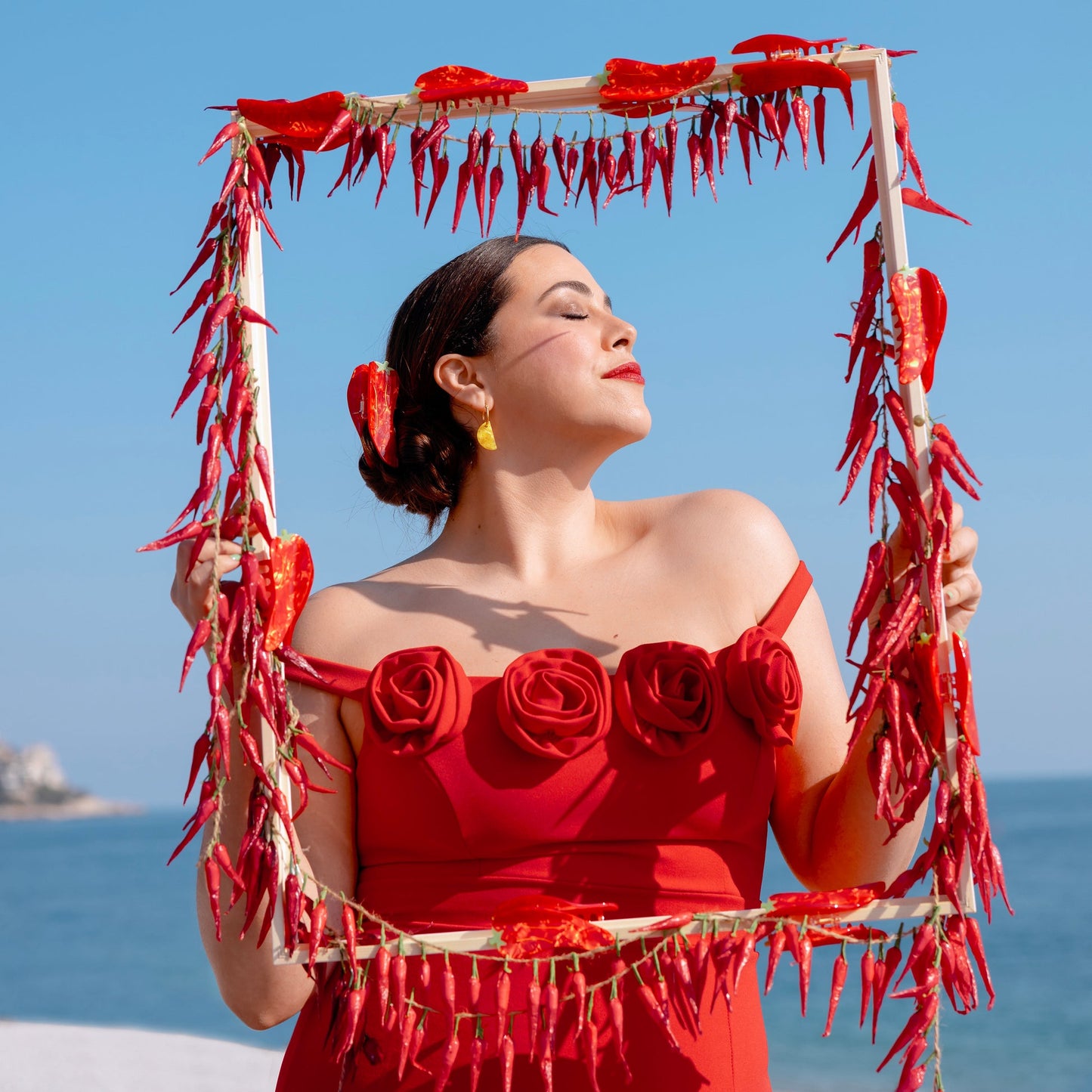 Molletta per i capelli - Peperoncino