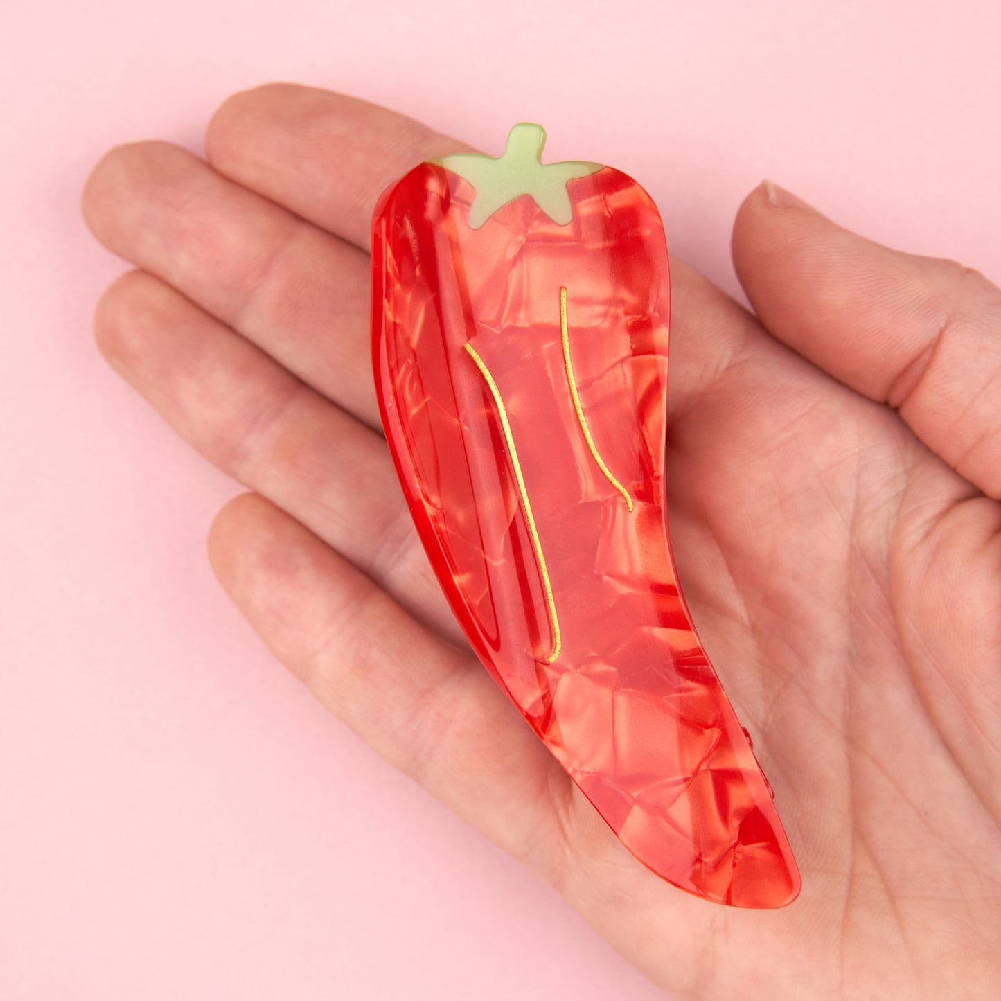 Molletta per i capelli - Peperoncino