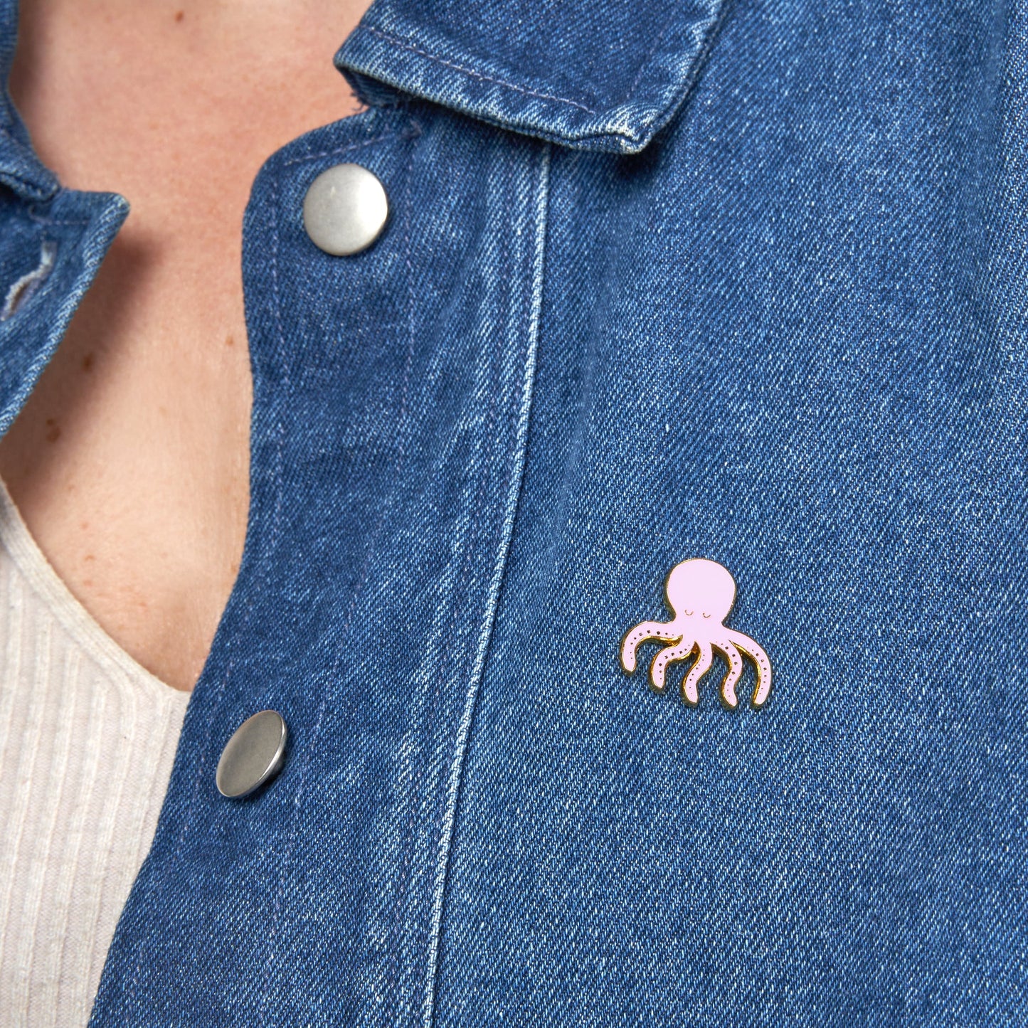 Brooch For Denim Jacket - Pansy Pin