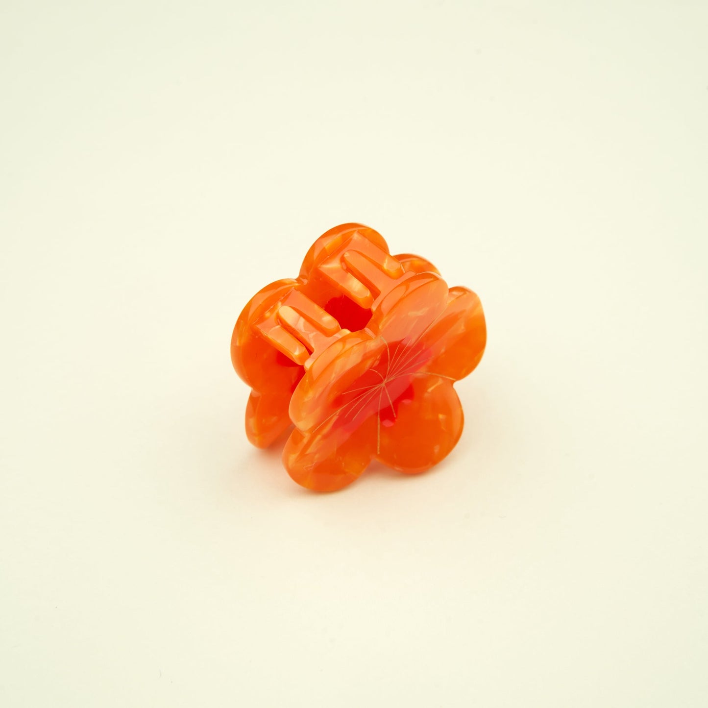 Mini molletta per i capelli - Fiore Arancione