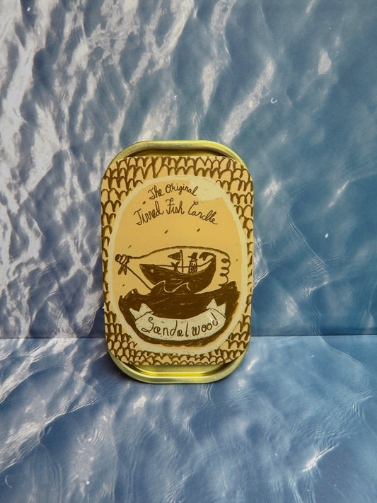 Candela al Pesce in Scatola - Sandalo