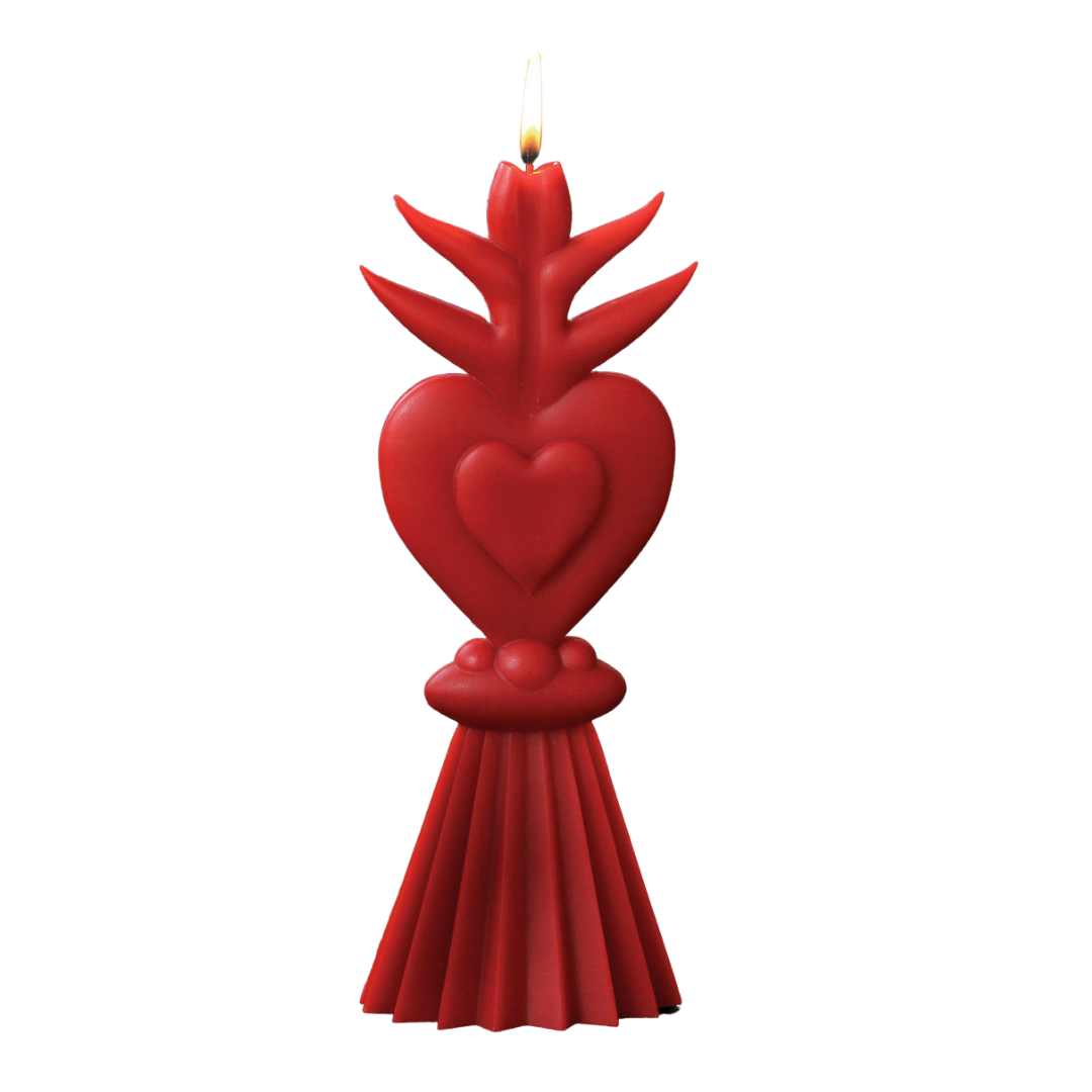 Candela Artistica - Cuore Sacro