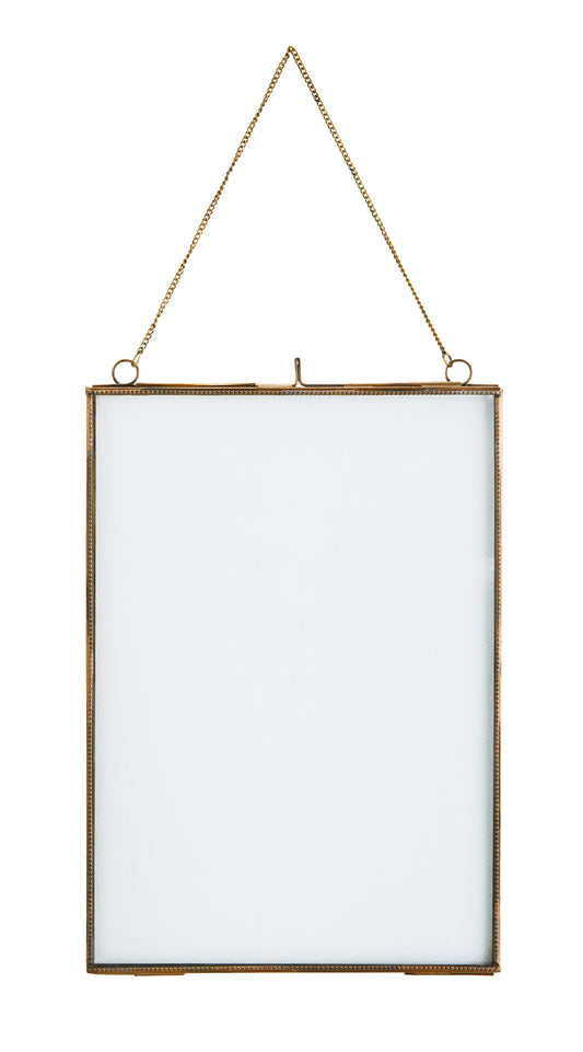 Cornice portafoto con catena ottone - Verticale