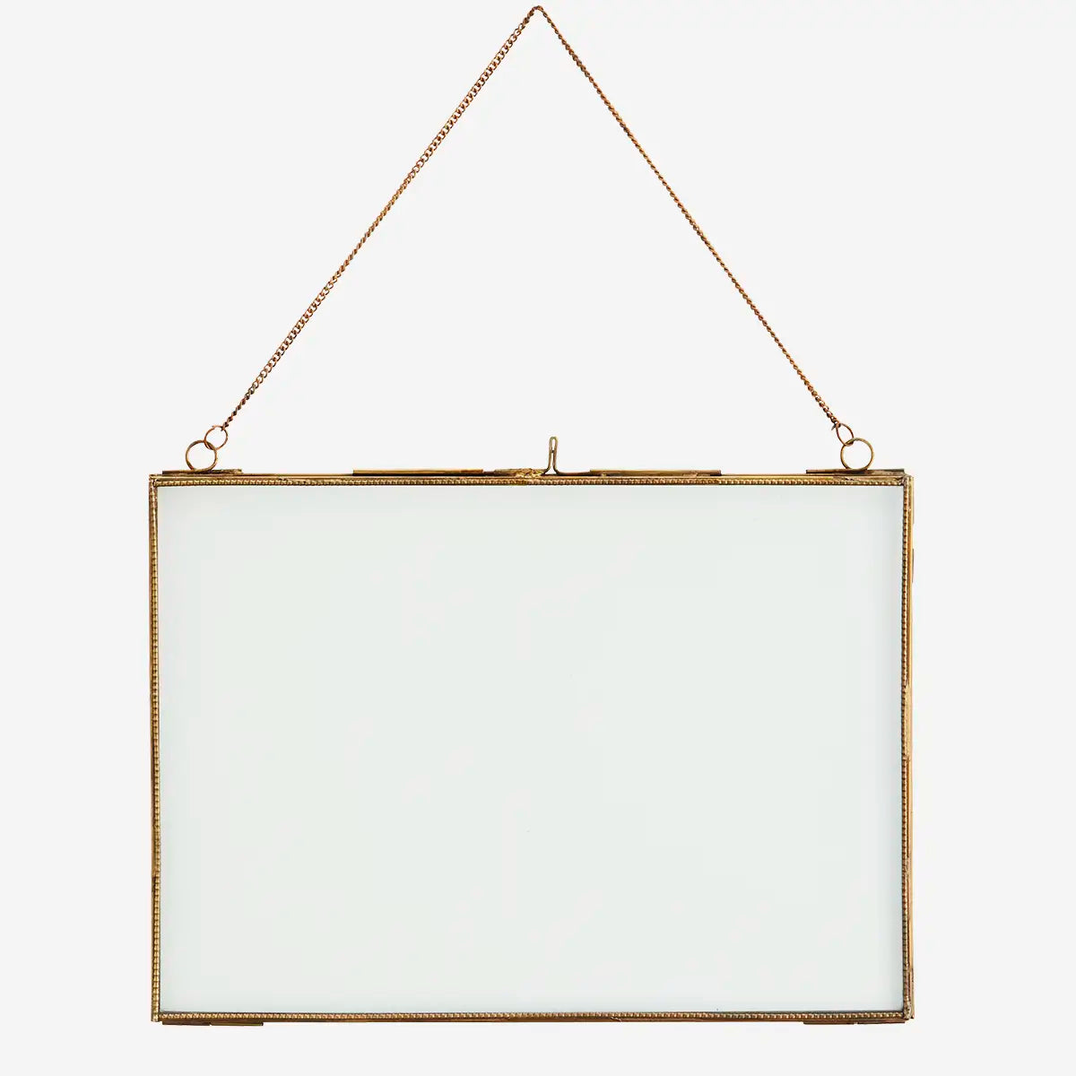 Cornice portafoto con catena ottone - Orizzontale