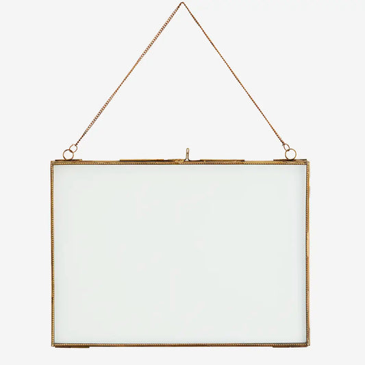 Cornice portafoto con catena ottone - Orizzontale