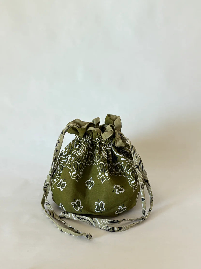 Sac à Main double face - Verde Militare / Beige
