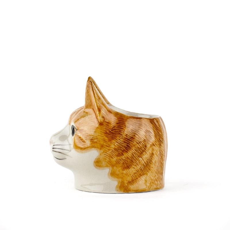 Porta uovo Gatto Bianco e Rosso