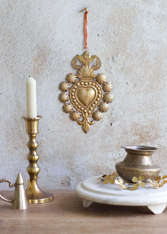 Cuore Sacro in ottone
