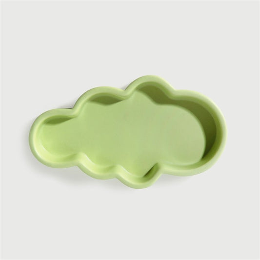 Green cloud object holder plate