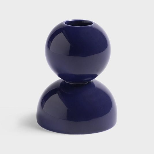 Blue candle holder